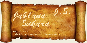 Jablana Sukara vizit kartica